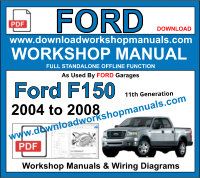 ford f-150 2004 to 2008 Service repair workshop manual